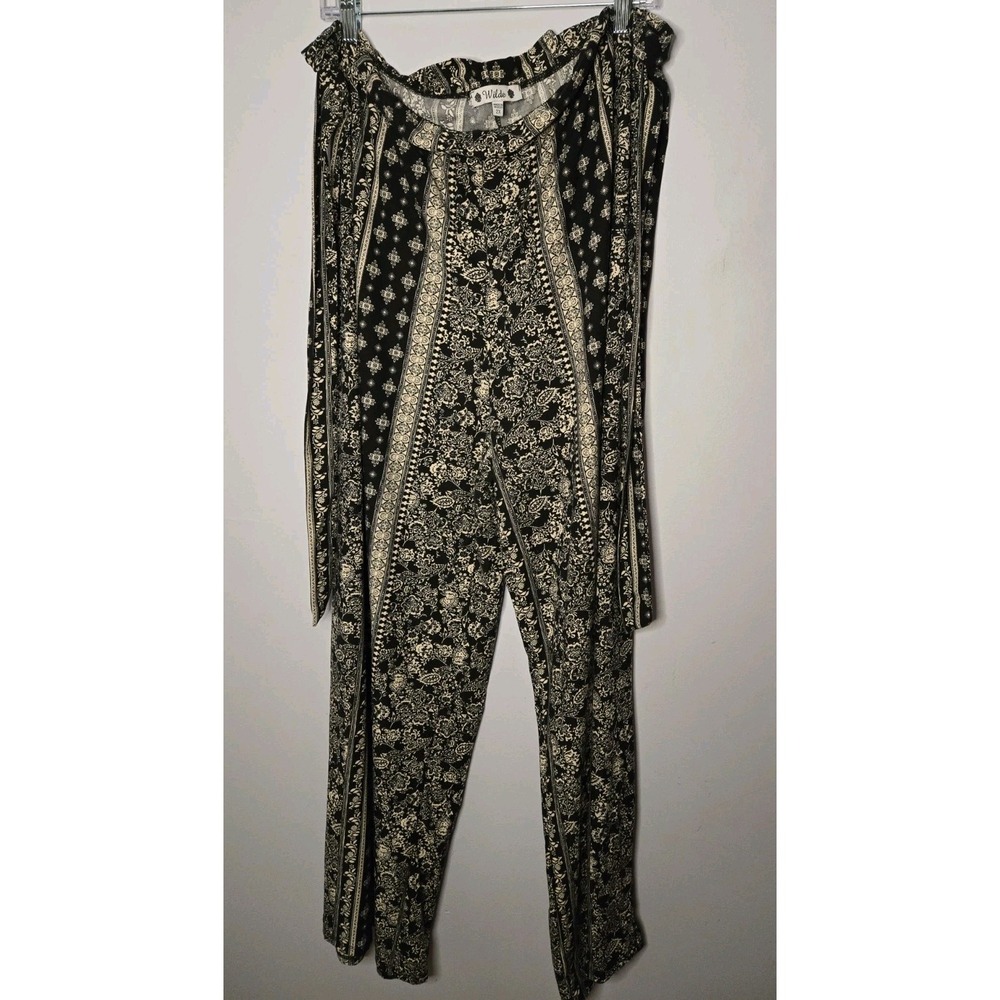 Wilde Women 2x Wide Leg Boho Pants Festival Hippie Comfortable Casual Relaxed